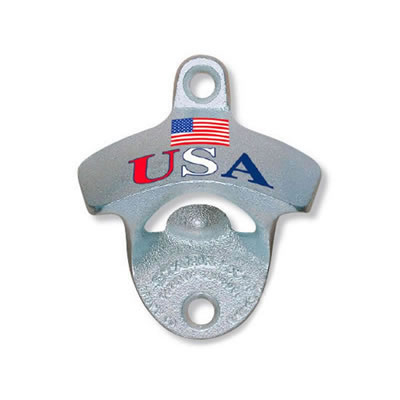 USA Flag Wall Mount Bottle Opener